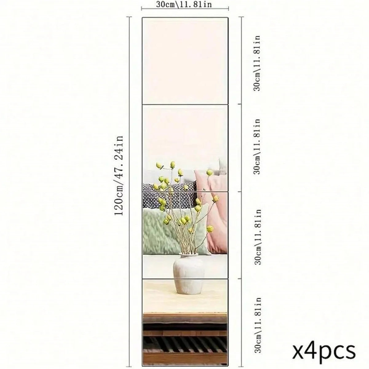 Self-Adhesive Acrylic Mirror Wall Stickers