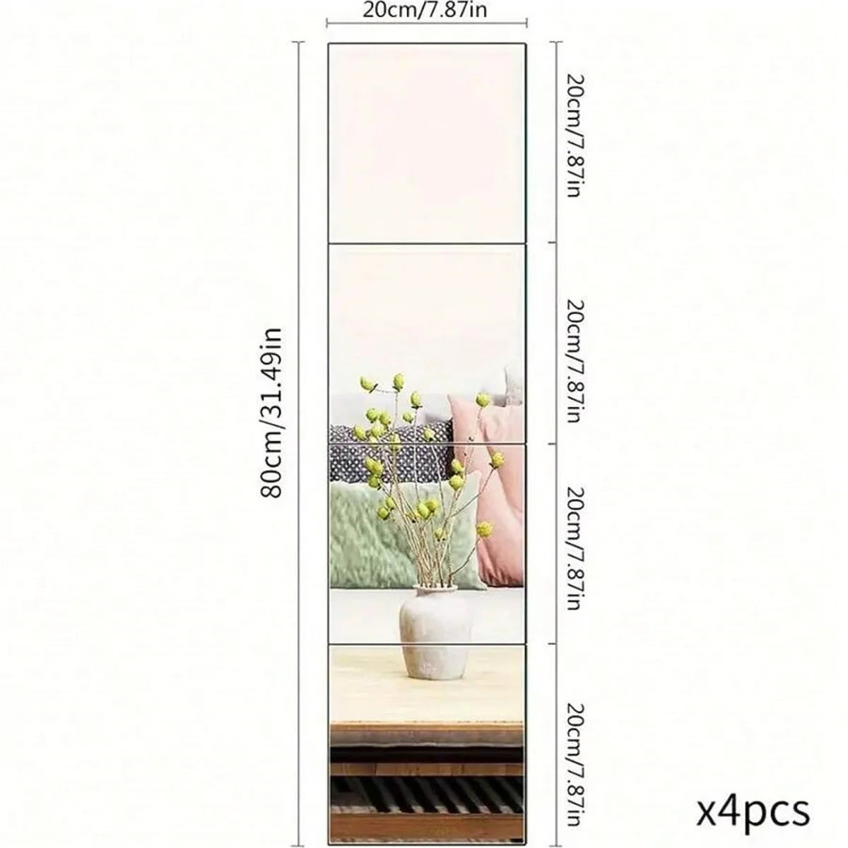Self-Adhesive Acrylic Mirror Wall Stickers