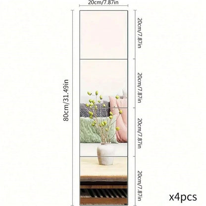 Self-Adhesive Acrylic Mirror Wall Stickers