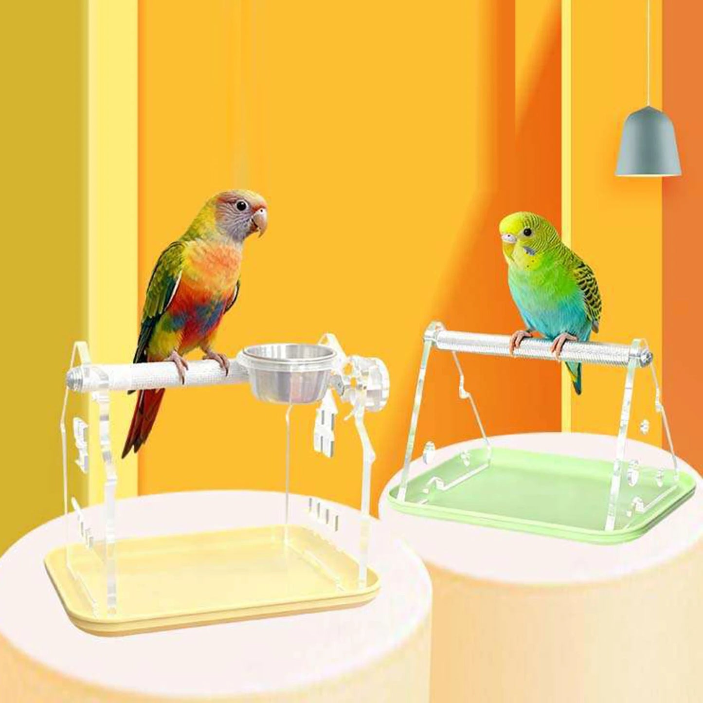 Portable Tabletop Bird Perch Stand