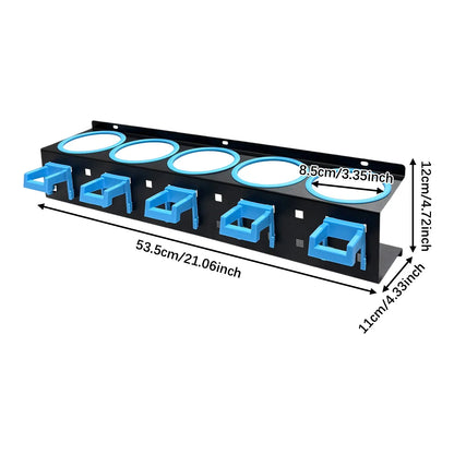 Wall-Mounted Spray Bottle & Detailing Tool Organiser Rack