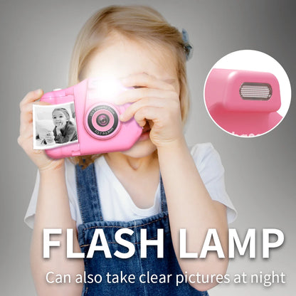 Children Instant Printing Camera 1080P For 4-12 Years