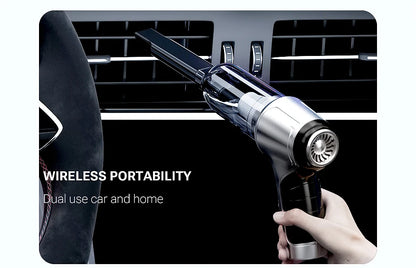 Wireless 3-in-1 Portable Car Vacuum with HEPA Filter & USB-C Charging