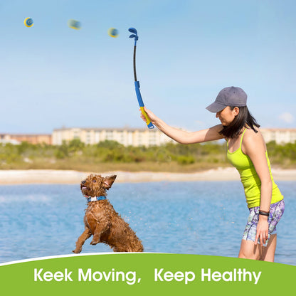 SUPERDESIGN Adjustable Dog Ball Launcher