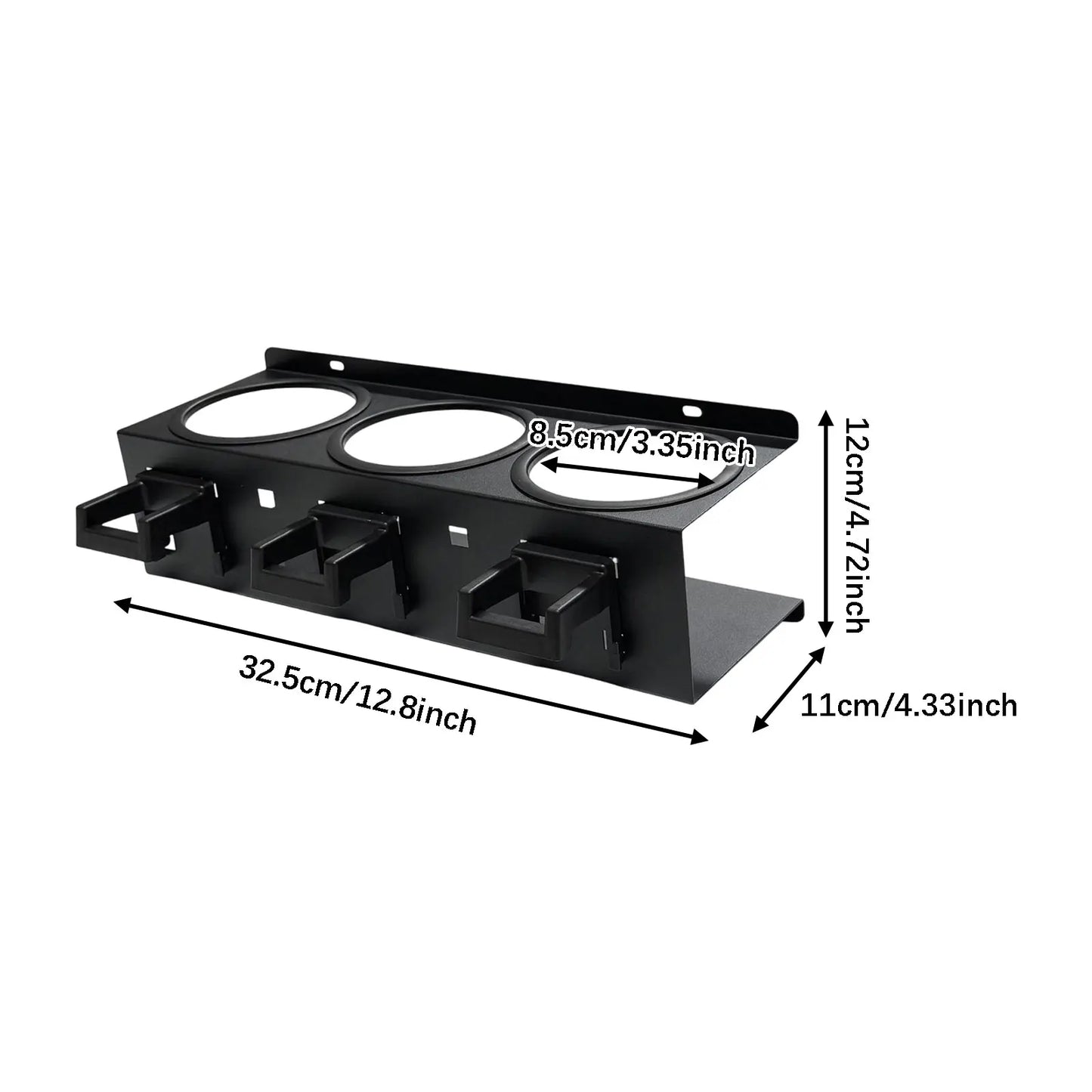 Wall-Mounted Spray Bottle & Detailing Tool Organiser Rack