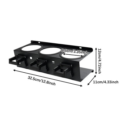 Wall-Mounted Spray Bottle & Detailing Tool Organiser Rack