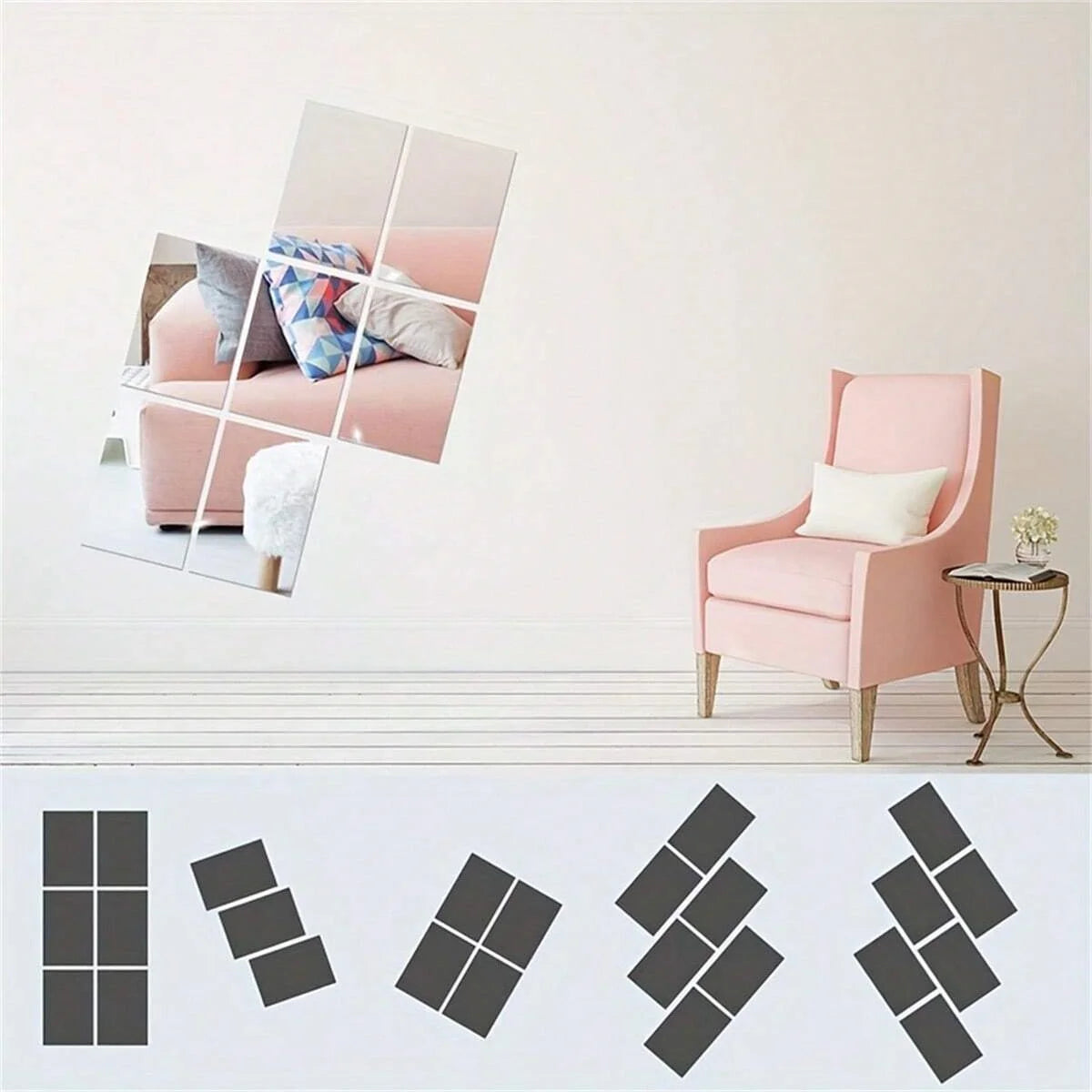 Self-Adhesive Acrylic Mirror Wall Stickers