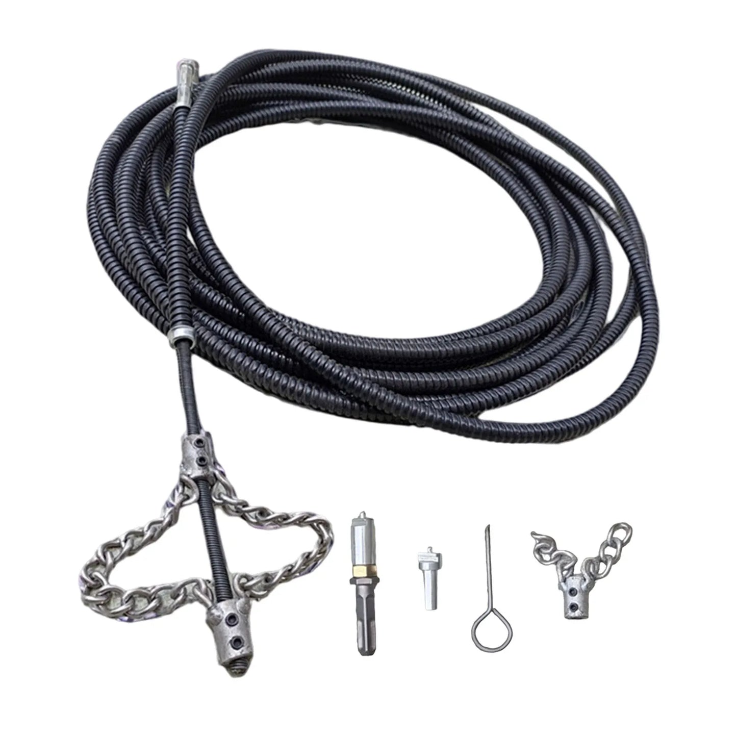 Drill-Powered Drain Snake Auger