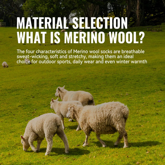 Breathable Merino Wool Boot Socks