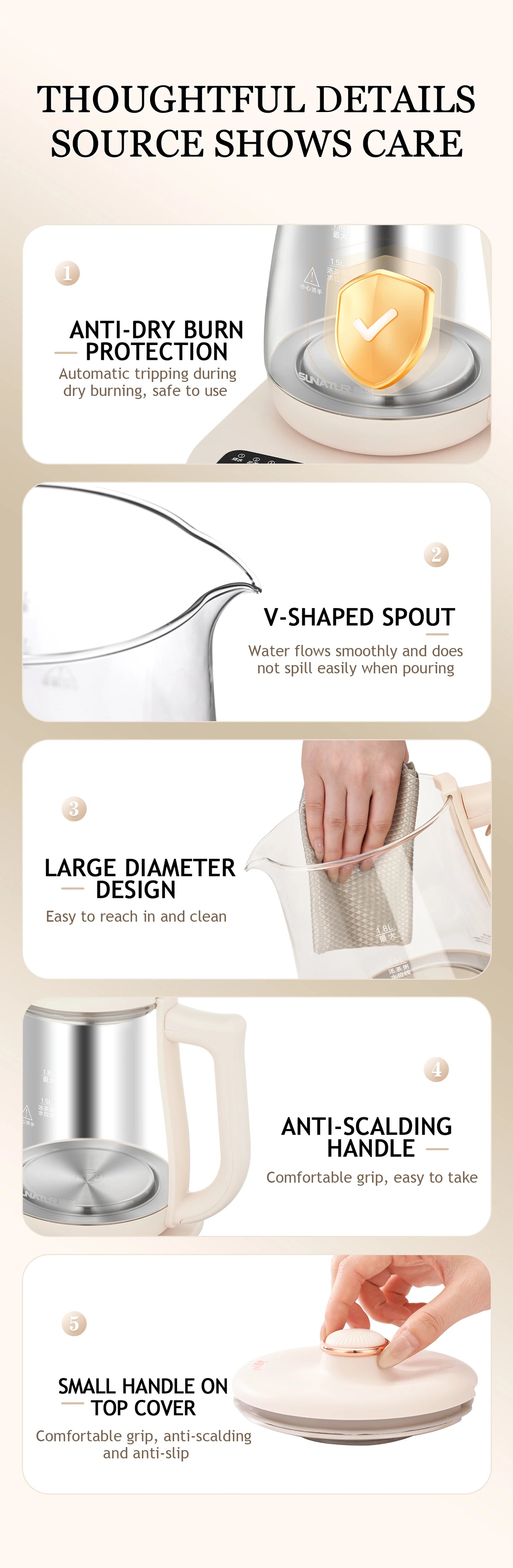 Electric Glass Health Kettle