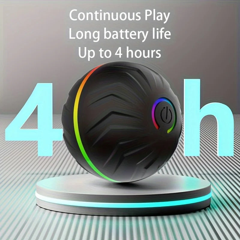 Intelligent Interactive Dog Toy with Rolling & Jumping