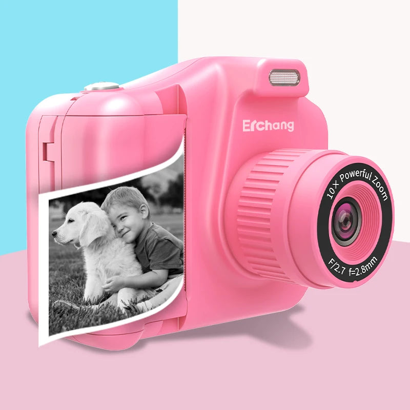 Children Instant Printing Camera 1080P For 4-12 Years