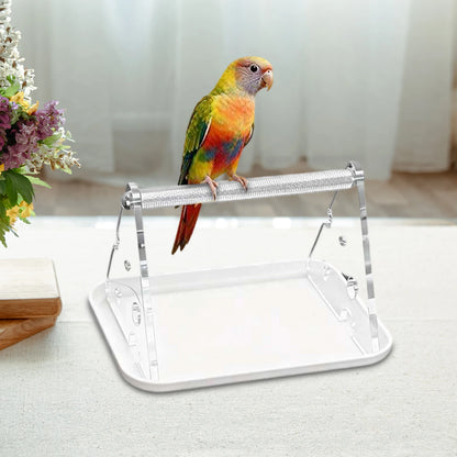 Portable Tabletop Bird Perch Stand