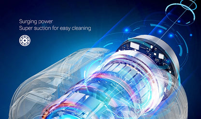 Wireless 3-in-1 Portable Car Vacuum with HEPA Filter & USB-C Charging