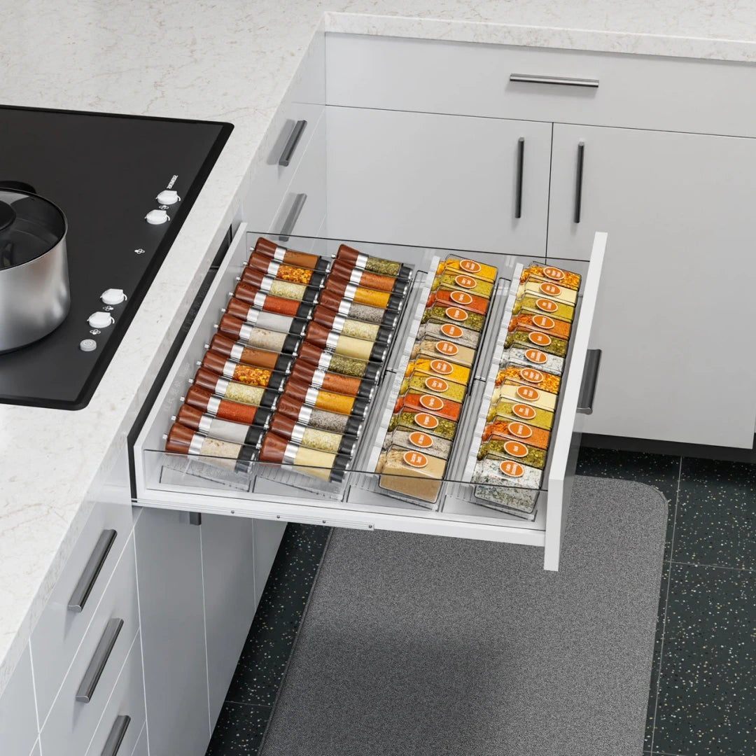 Adjustable Multi-Layer Kitchen Spice Storage Rack