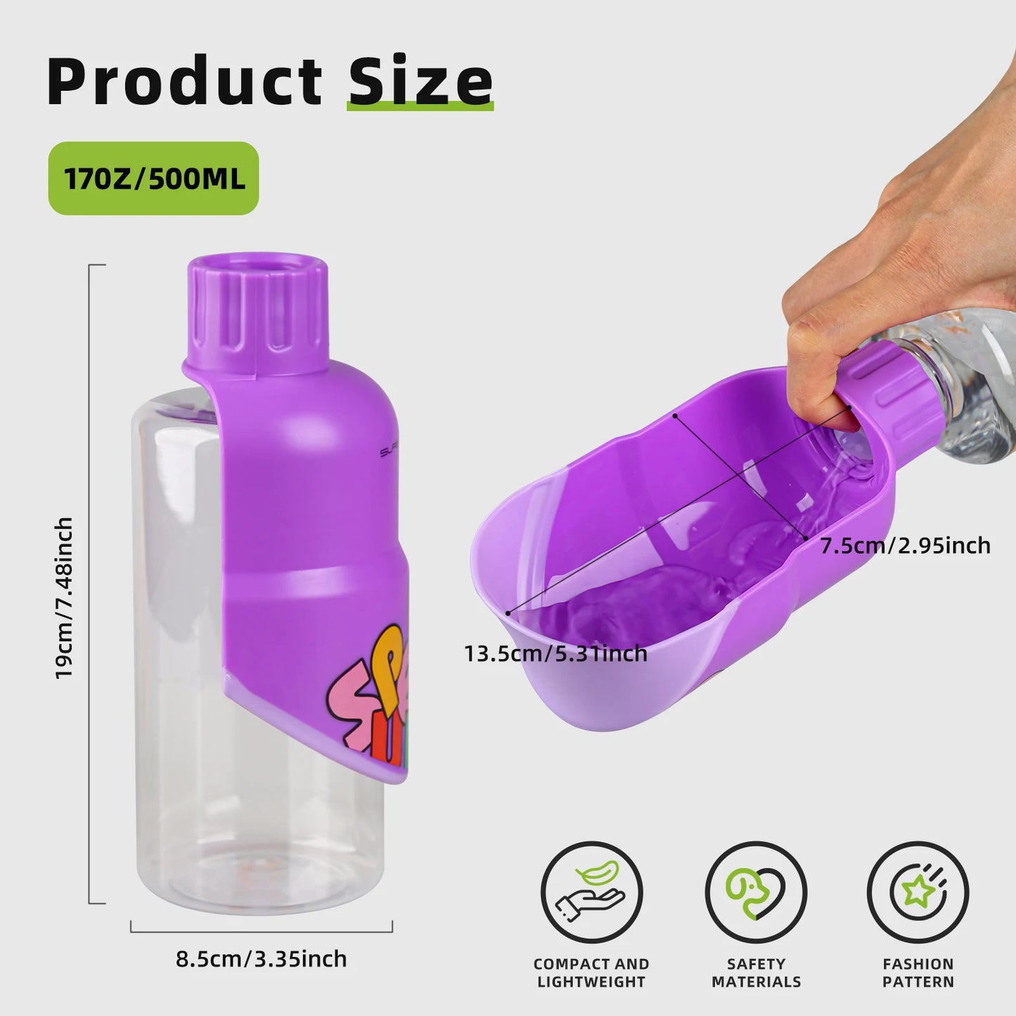 Portable Dog Water Bottle Dispenser