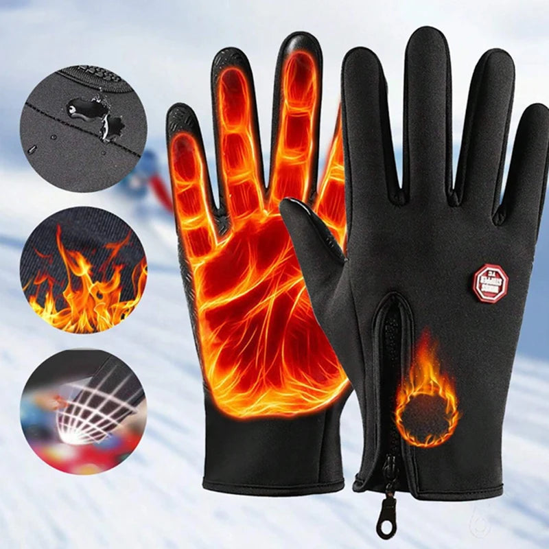Double Layer Thermal Touch Screen Sports Gloves
