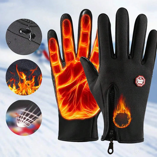 Double Layer Thermal Touch Screen Sports Gloves