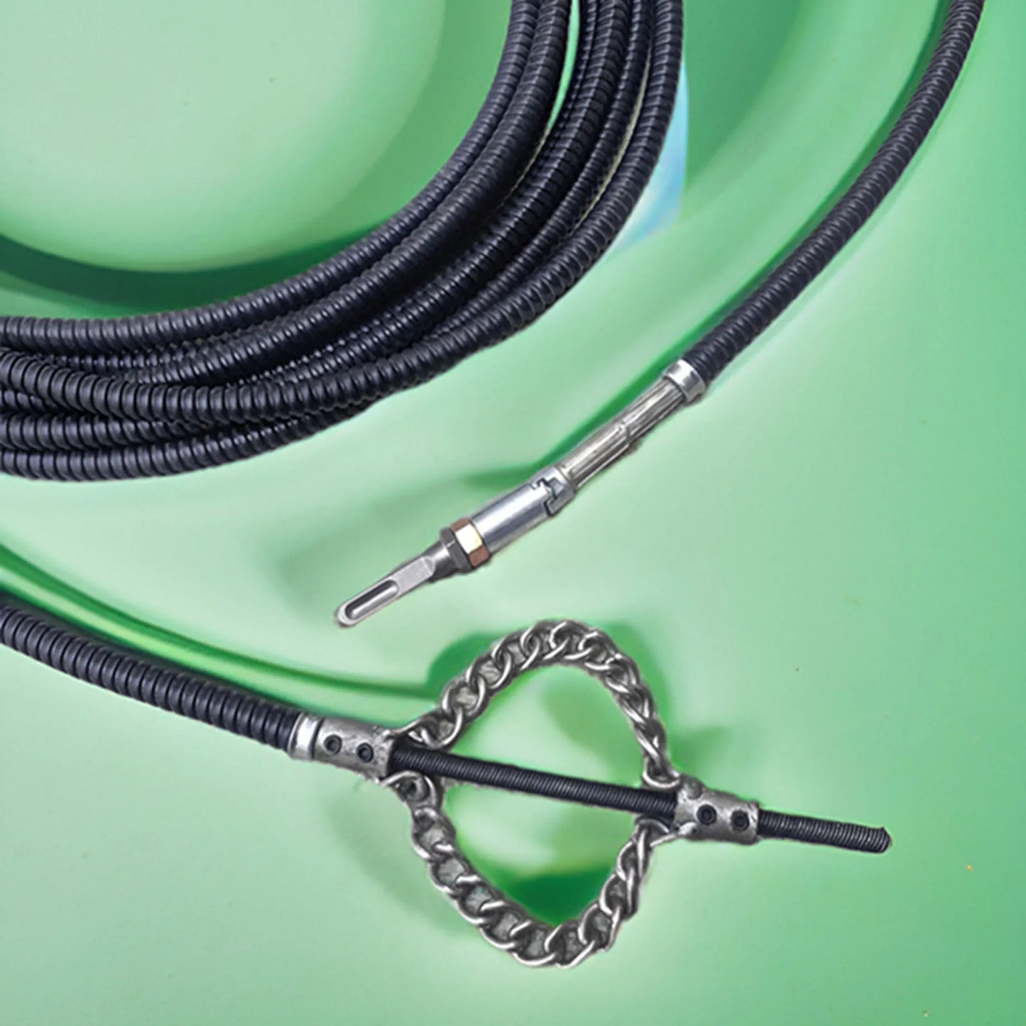 Drill-Powered Drain Snake Auger