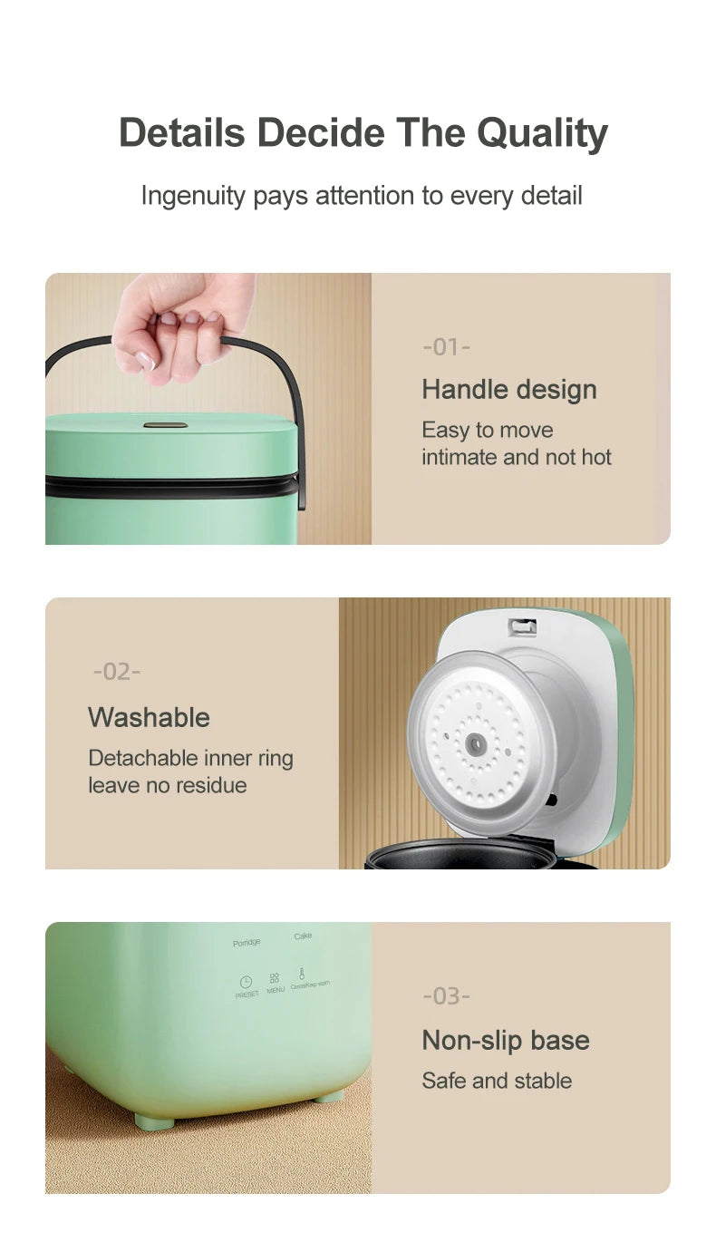 Mini Rice Cooker 1.2L