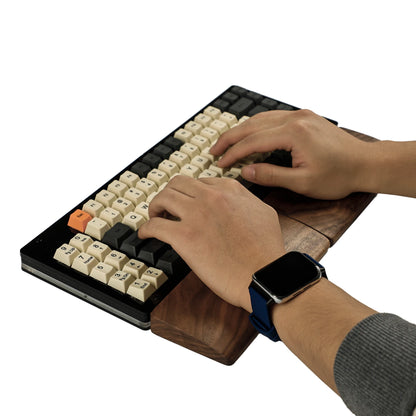 Wooden Walnut Wrist Rest for Split Keyboard