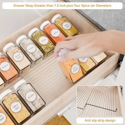 Adjustable Multi-Layer Kitchen Spice Storage Rack