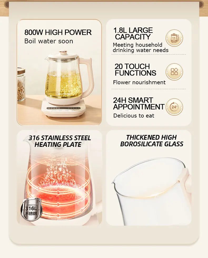 Electric Glass Health Kettle