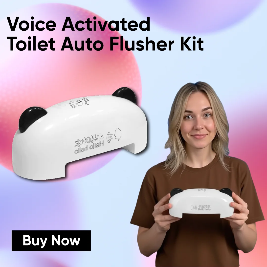 Voice-Control Touchless Toilet Auto Flusher