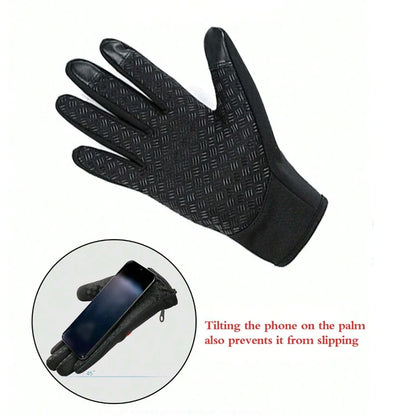 Double Layer Thermal Touch Screen Sports Gloves