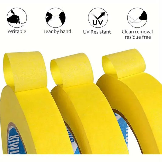 Yellow Masking Tape Set for Painting & Decorating