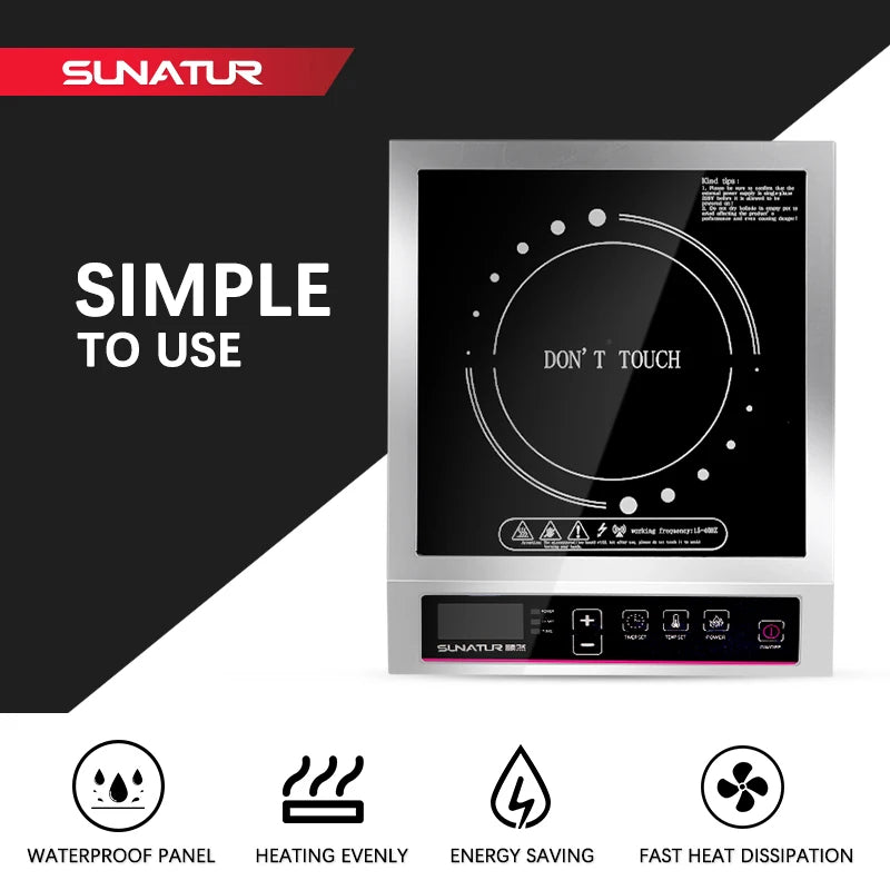 SUNATUR Mini Circular Electric Induction Stove 220V