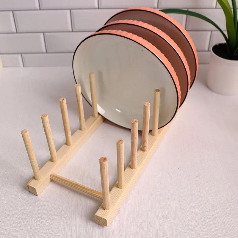 Wooden Kitchen Dish Drying Rack
