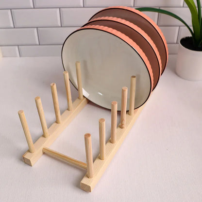 Wooden Kitchen Dish Drying Rack
