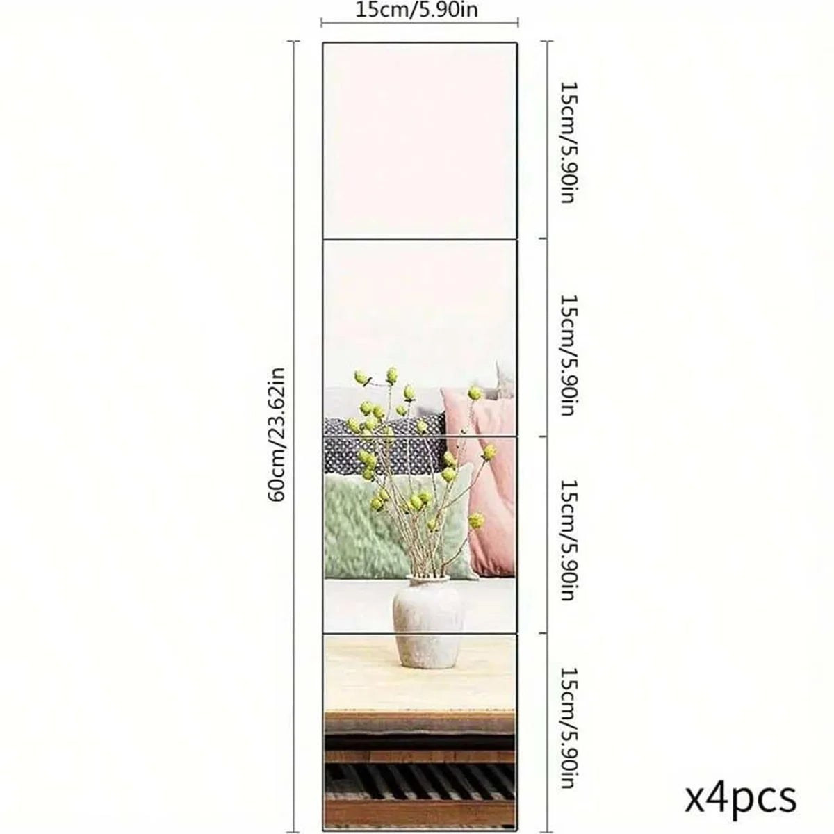 Self-Adhesive Acrylic Mirror Wall Stickers