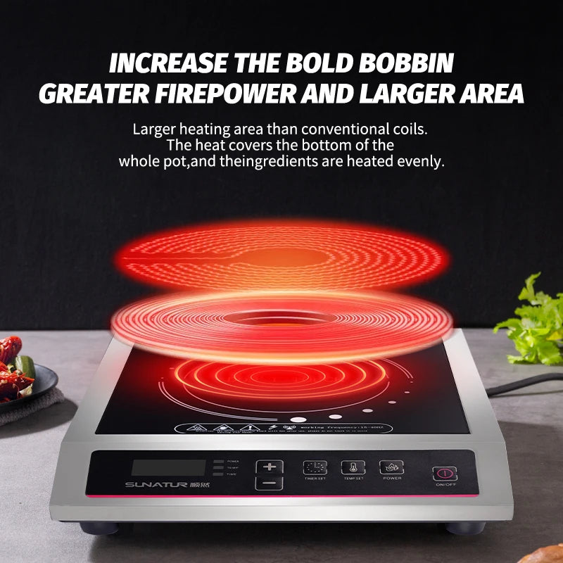 SUNATUR Mini Circular Electric Induction Stove 220V