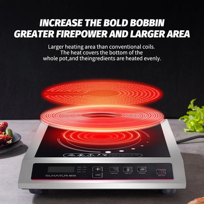 SUNATUR Mini Circular Electric Induction Stove 220V