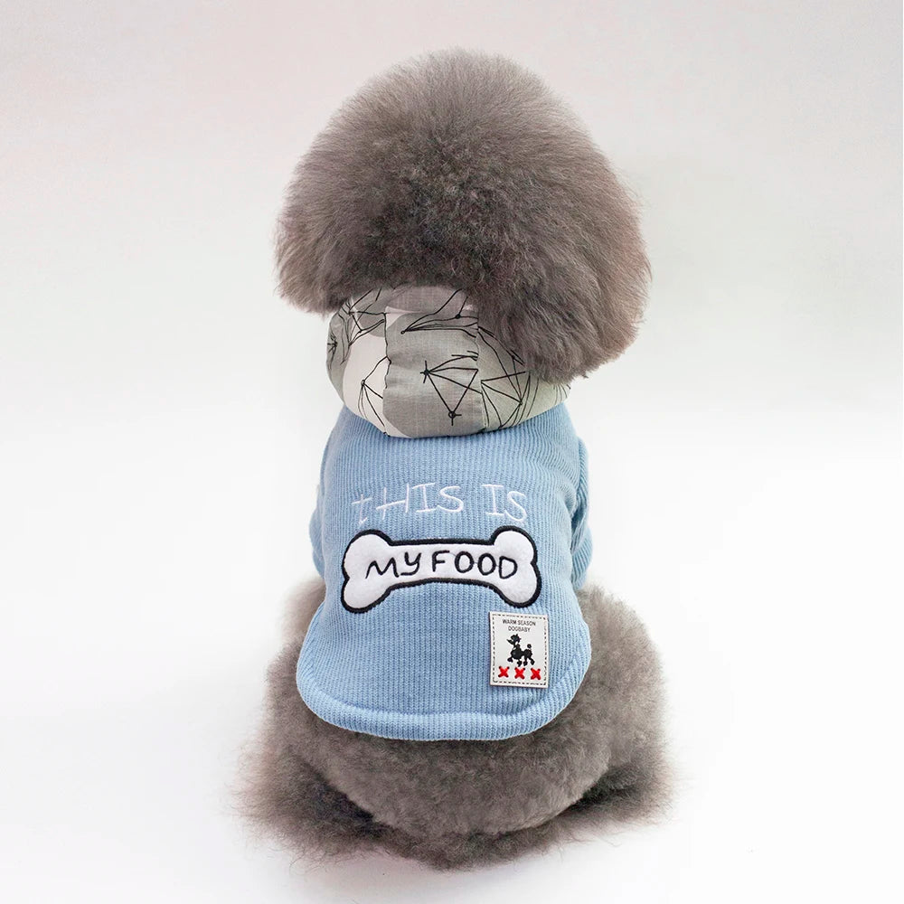 Warm Cotton Winter Dog Jacket Hoodie