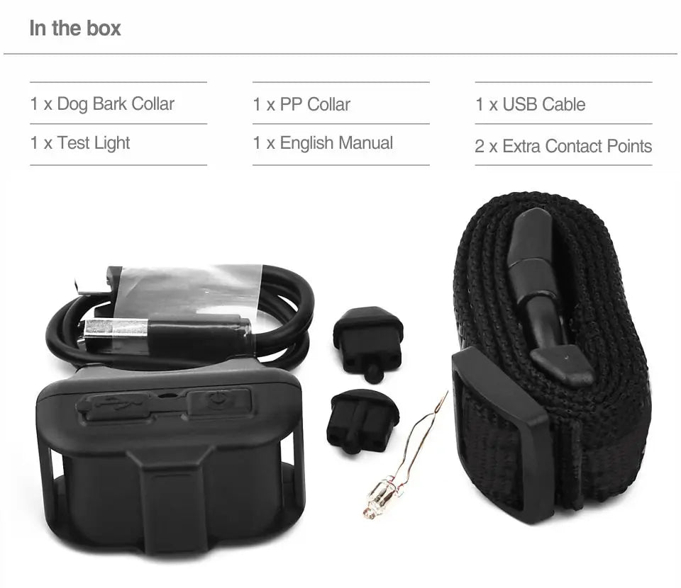 Humane No-Shock Anti-Bark Training Collar for Dogs