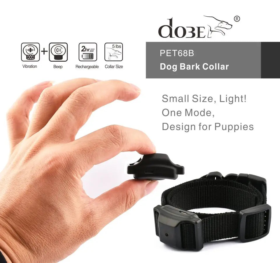 Humane No-Shock Anti-Bark Training Collar for Dogs