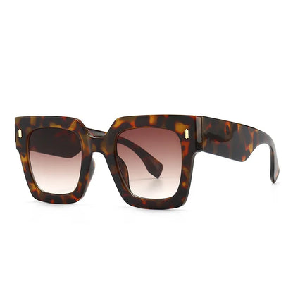 Classic Luxury Brand Designer Big Frame Square Sunglasses