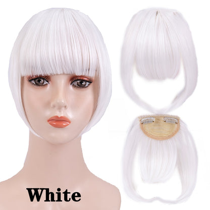 Leeons Short Synthetic Bangs Heat Resistant Hairpieces