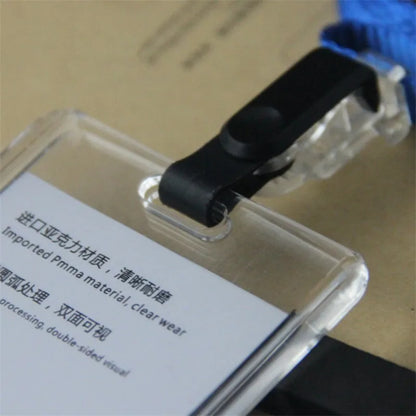 Retractable ID Badge Holder with Card Sleeve