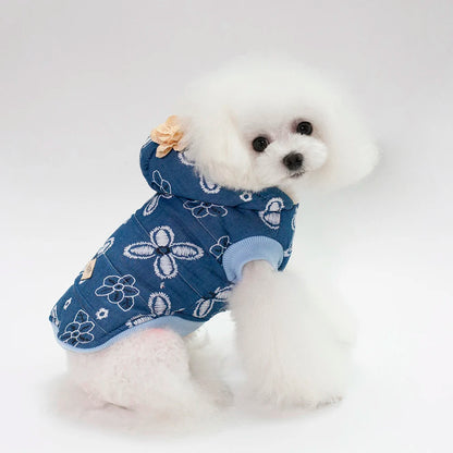 Warm Cotton Winter Dog Jacket Hoodie