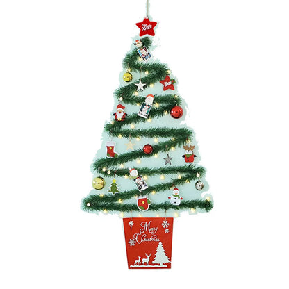 DIY Light-Up Christmas Wall Tree