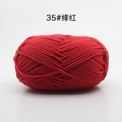 50g/Set 4ply Milk Cotton Knitting Wool Yarn