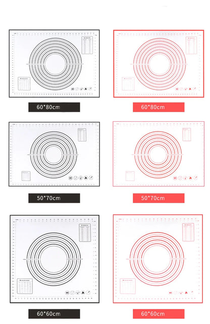 Fiberglass Silicone Baking Mat with Measurement Guide