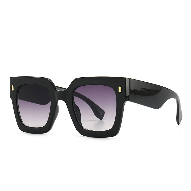 Classic Luxury Brand Designer Big Frame Square Sunglasses