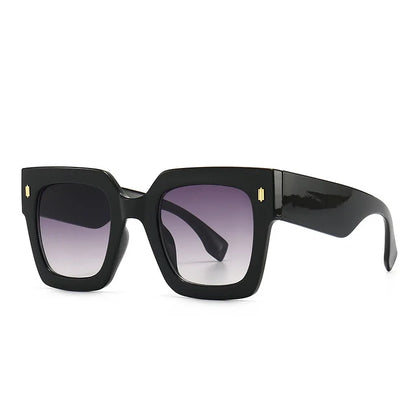 Classic Luxury Brand Designer Big Frame Square Sunglasses