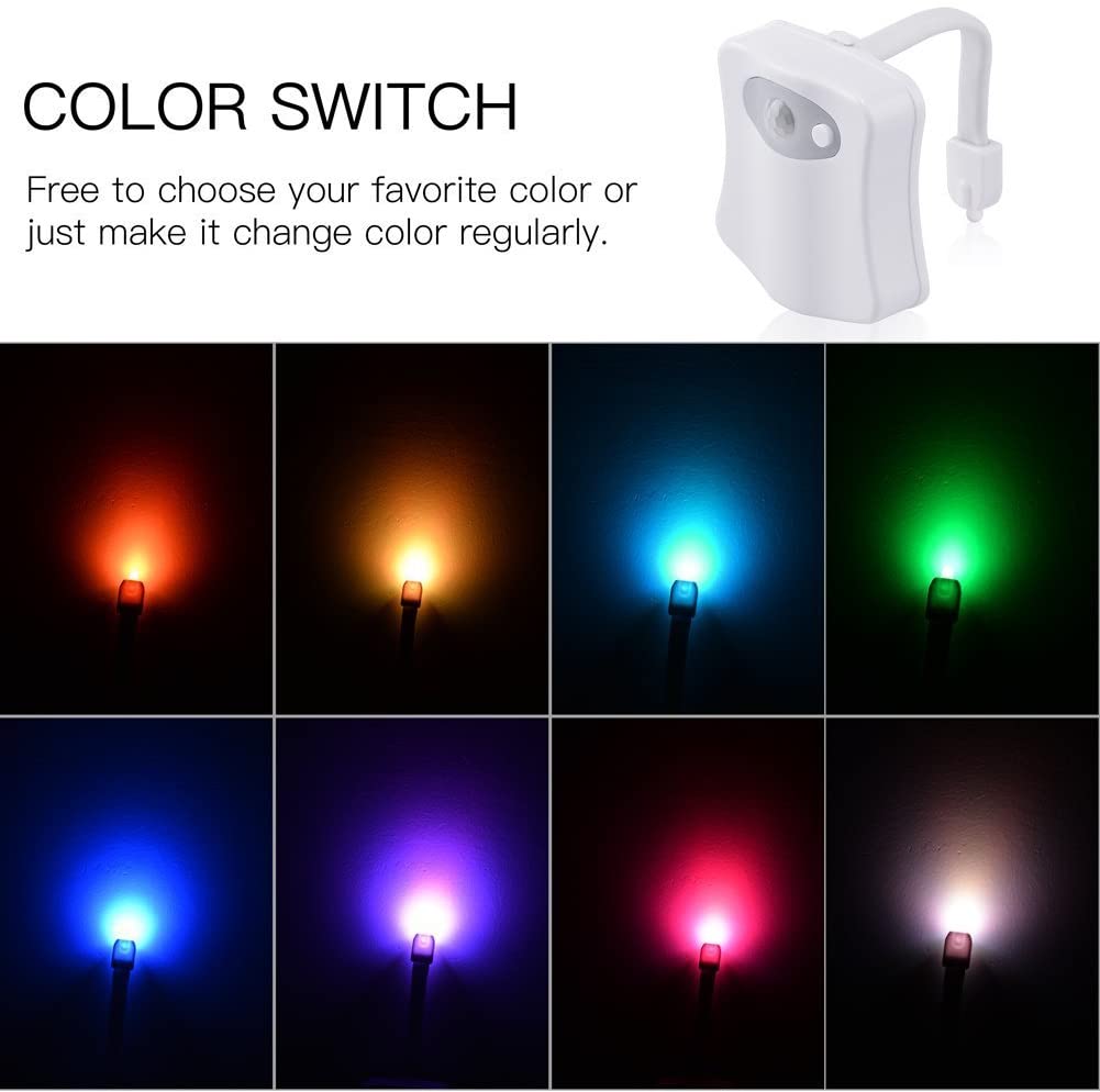 LED 8 Colors Toilet Light Decorative