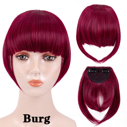 Leeons Short Synthetic Bangs Heat Resistant Hairpieces